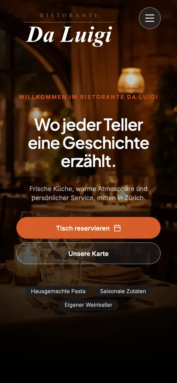 Beispiele von Webeo Sites im Browser und auf dem Smartphone